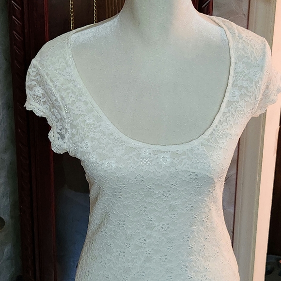 Victoria's Secret White Lace(lined) Blouse NWOT - Picture 1 of 7